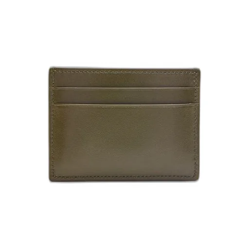 Puffer Anagram plain cardholder in shiny nappa calfskin