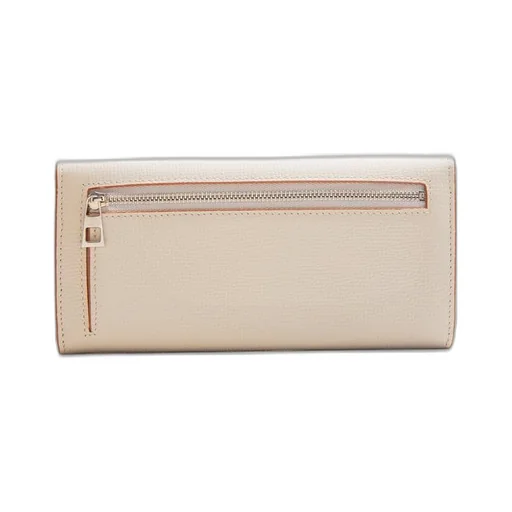 Anagram continental wallet in pebble grain calfskin