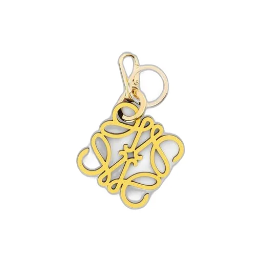 Anagram charm in calfskin
