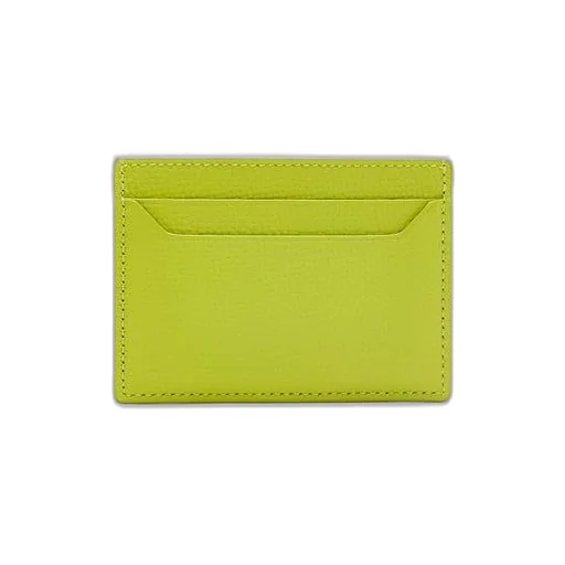 Anagram plain cardholder in pebble grain calfskin