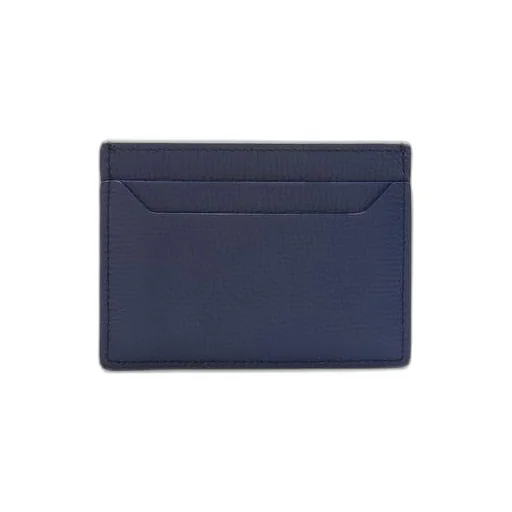 Anagram plain cardholder in pebble grain calfskin