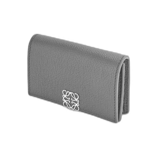 Anagram business cardholder in pebble grain calfskin