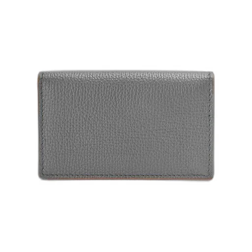 Anagram business cardholder in pebble grain calfskin