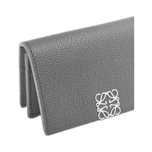 Anagram business cardholder in pebble grain calfskin