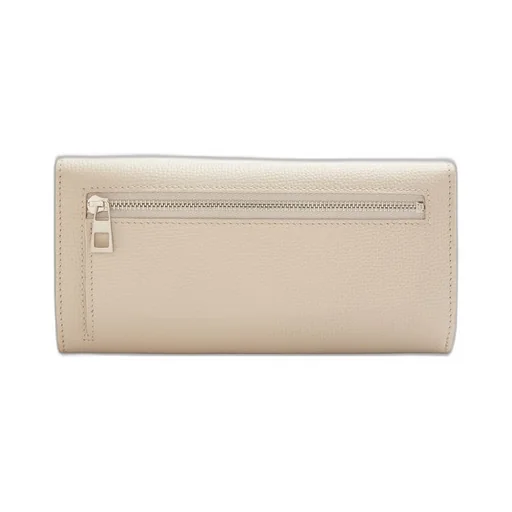Anagram continental wallet in pebble grain calfskin