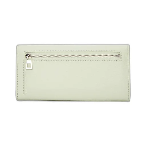 Anagram continental wallet in pebble grain calfskin