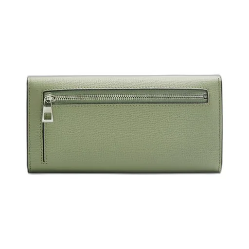 Anagram continental wallet in pebble grain calfskin