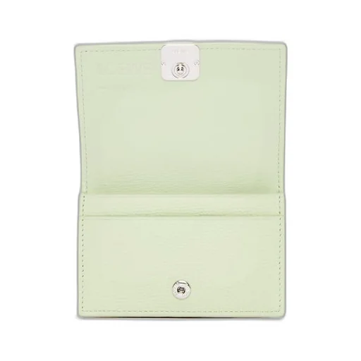 Anagram business cardholder in pebble grain calfskin