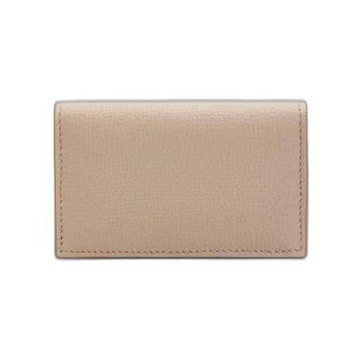 Anagram business cardholder in pebble grain calfskin
