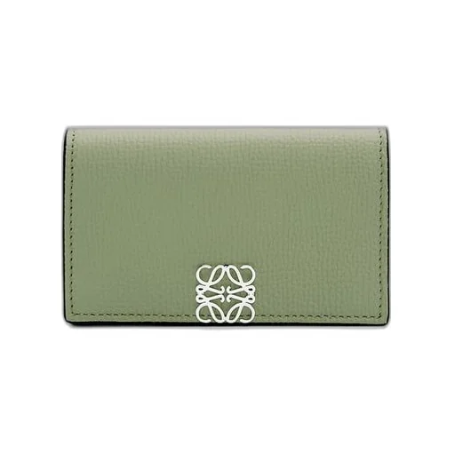 Anagram business cardholder in pebble grain calfskin