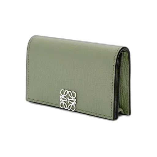 Anagram business cardholder in pebble grain calfskin