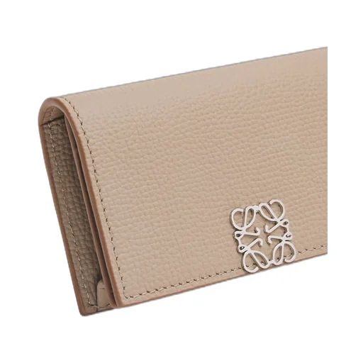 Anagram business cardholder in pebble grain calfskin
