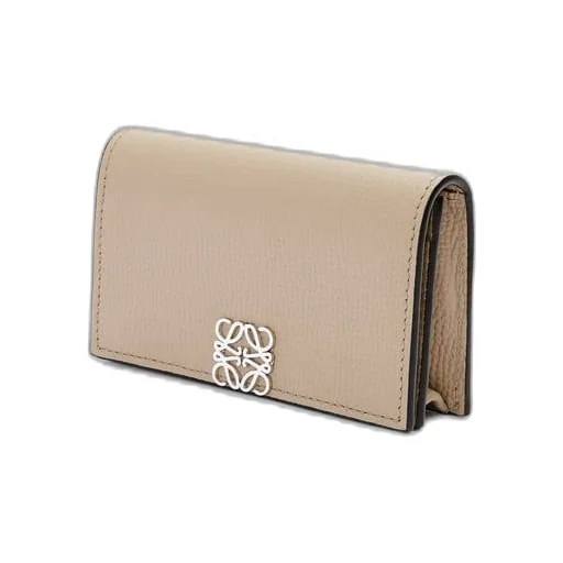 Anagram business cardholder in pebble grain calfskin