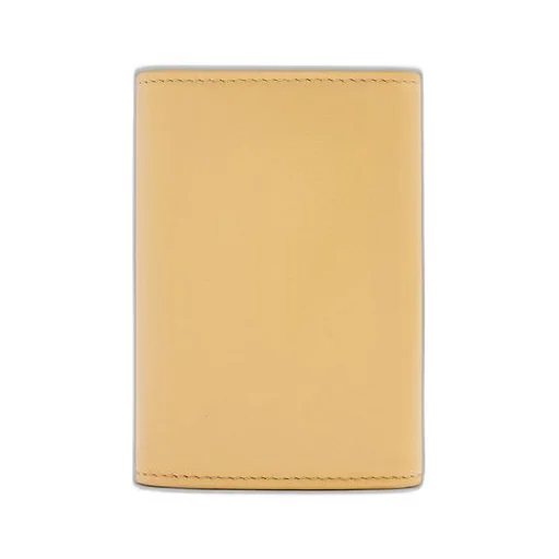Puffer Anagram small vertical wallet in shiny nappa calfskin