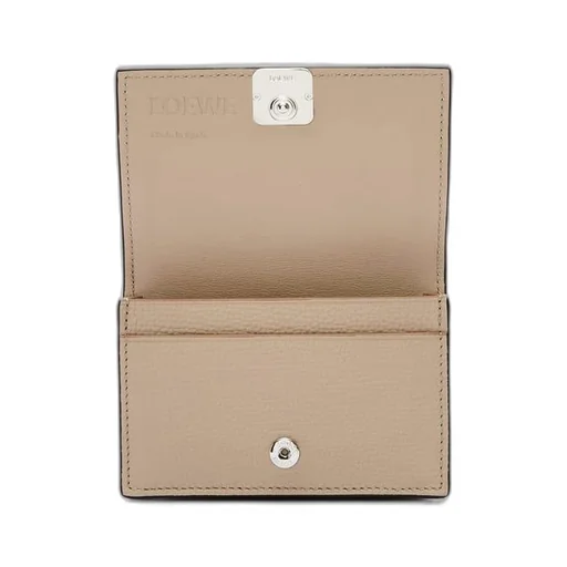 Anagram business cardholder in pebble grain calfskin