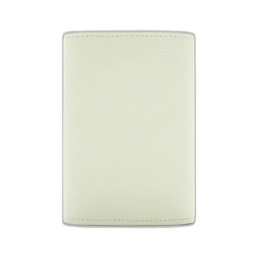 Anagram small vertical wallet in pebble grain calfskin