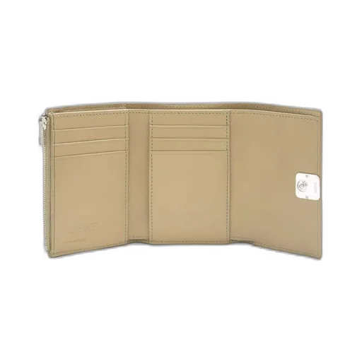 Anagram small vertical wallet in pebble grain calfskin