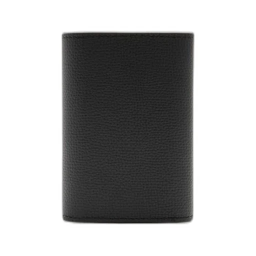 Anagram small vertical wallet in pebble grain calfskin