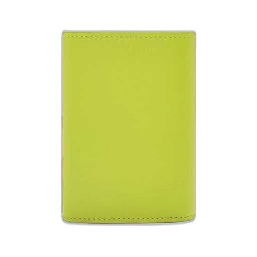 Anagram small vertical wallet in pebble grain calfskin