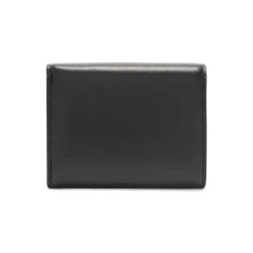 Puffer Anagram trifold wallet in shiny nappa calfskin