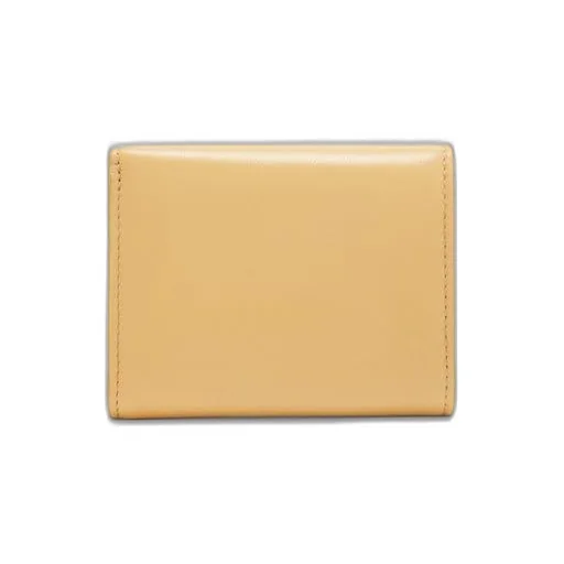 Puffer Anagram trifold wallet in shiny nappa calfskin