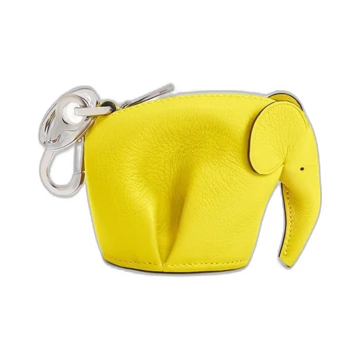 Elephant charm in classic calfskin