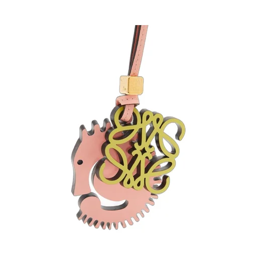 Seahorse charm in classic calfskin