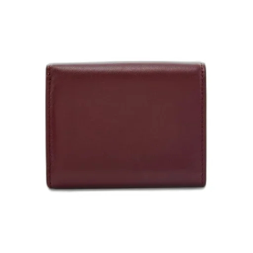 Puffer Anagram trifold wallet in shiny nappa calfskin