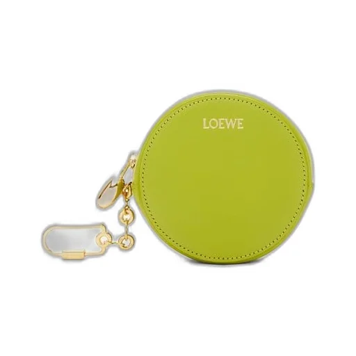 Pebble cookie key holder in shiny nappa calfskin