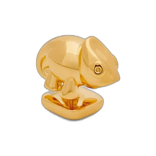 Chameleon pin in brass