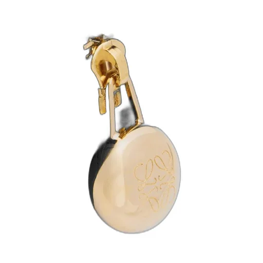 Pebble cookie key holder in shiny nappa calfskin