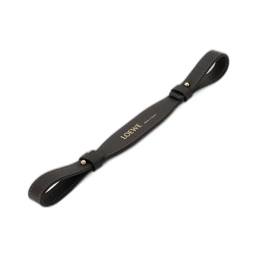 Branded short strap in classic calfskin