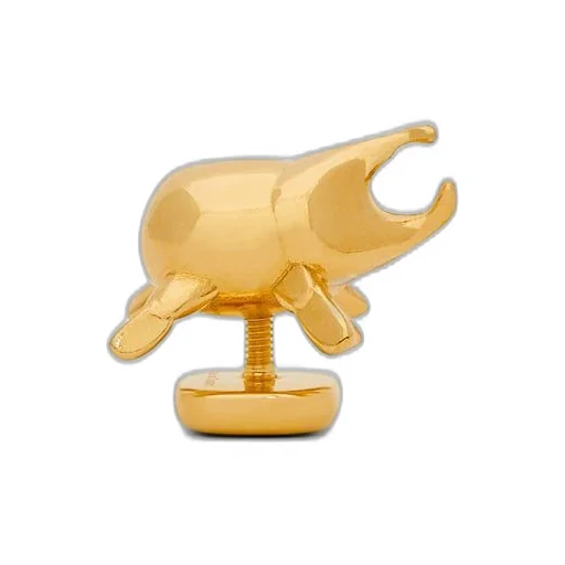 Beetle pin in brass