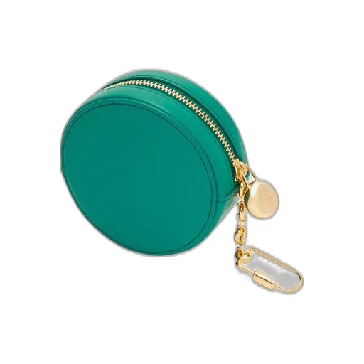 Pebble cookie key holder in shiny nappa calfskin