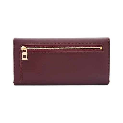 Pebble continental wallet in shiny nappa calfskin