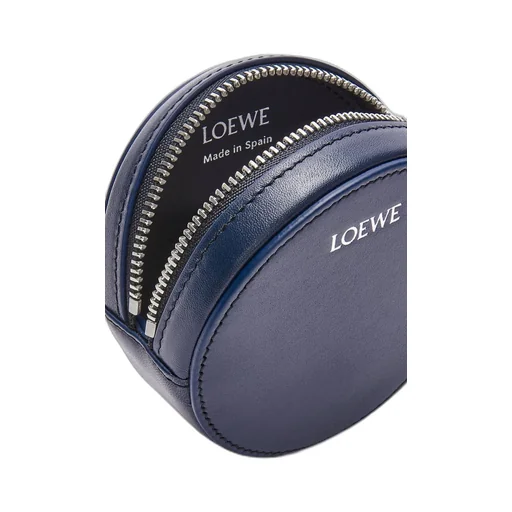 Pebble cookie key holder in shiny nappa calfskin
