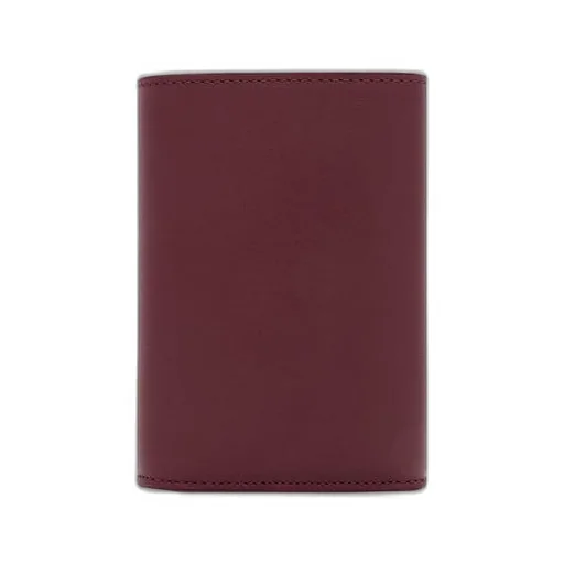 Pebble small vertical wallet in shiny nappa calfskin