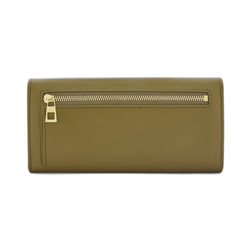 Pebble continental wallet in shiny nappa calfskin