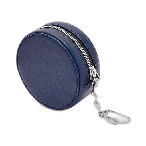 Pebble cookie key holder in shiny nappa calfskin