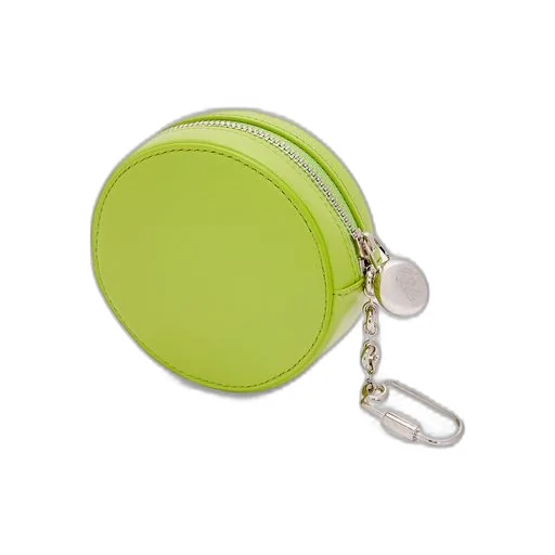 Pebble cookie key holder in shiny nappa calfskin