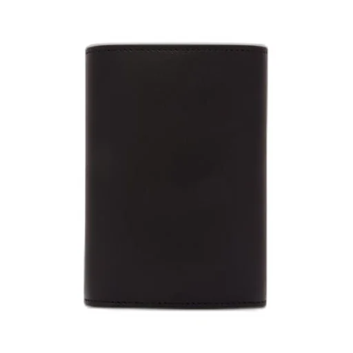 Pebble small vertical wallet in shiny nappa calfskin
