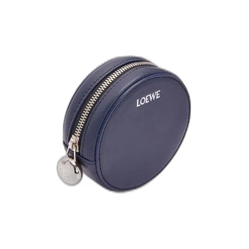 Pebble cookie key holder in shiny nappa calfskin