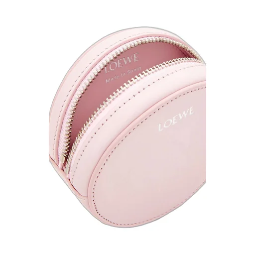 Pebble cookie key holder in shiny nappa calfskin