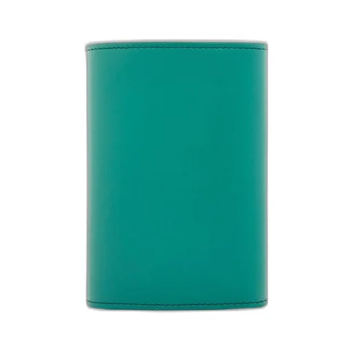 Pebble small vertical wallet in shiny nappa calfskin