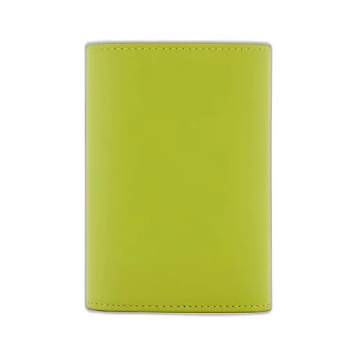 Pebble small vertical wallet in shiny nappa calfskin