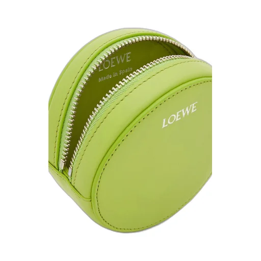 Pebble cookie key holder in shiny nappa calfskin