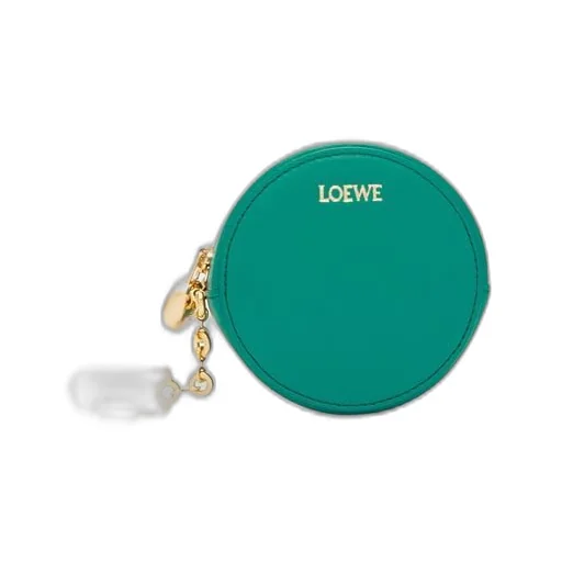 Pebble cookie key holder in shiny nappa calfskin