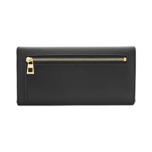 Pebble continental wallet in shiny nappa calfskin