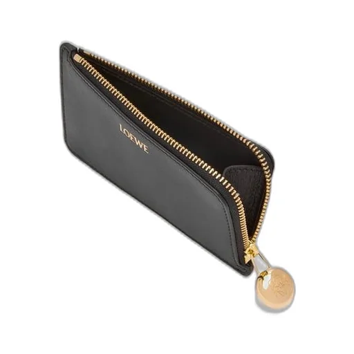 Pebble coin cardholder in shiny nappa calfskin