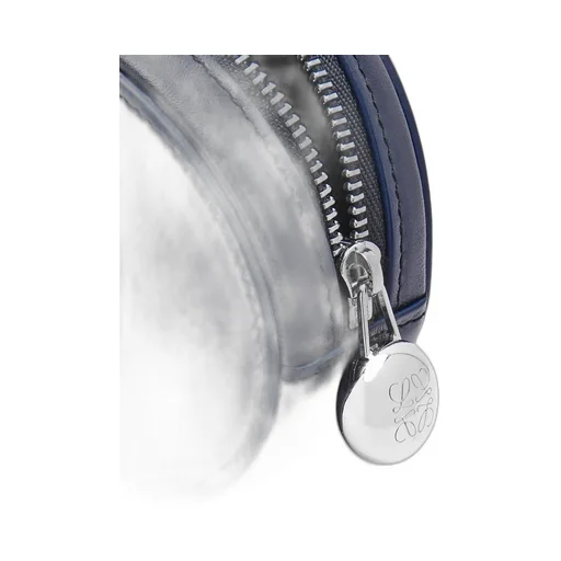 Pebble cookie key holder in shiny nappa calfskin